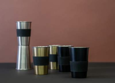 Steel mug, 2-pcs - Sagaform, Black (3)