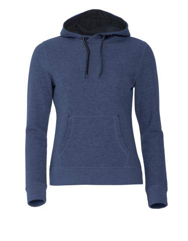 Classic Hoody Women, blue melange - Clique (1)