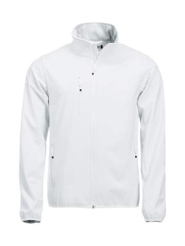 Basic Softshell Jacket, white – Clique (1)