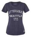 Pacific City Tee Women, Denim Melange