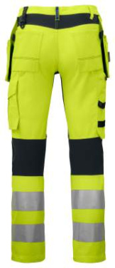 6513 WAISTPANTS EN ISO 20471 CLASS 2/1, Yellow/Black - ProJob (2)