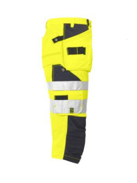 6510 PIRATE PANTS EN ISO 20471 CLASS 2, Yellow/Navy – ProJob (4)