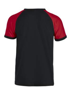 Raglan-T, black/red - Clique (2)