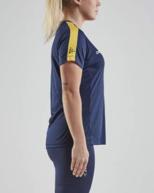Progress Jersey Contrast W, Navy/Sweden Yellow - Craft (4)