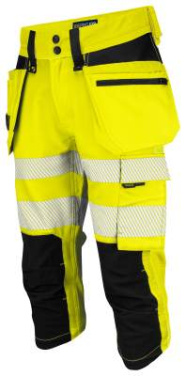 6577 PIRATE PANTS EN ISO 20471 CLASS 2/1, Yellow/Black – ProJob (4)