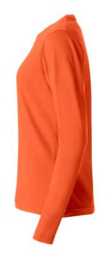 Basic-T L/S Women, blood orange - Clique (3)