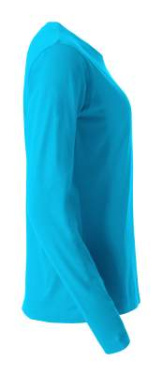 Basic-T L/S Women, turquoise - Clique (4)