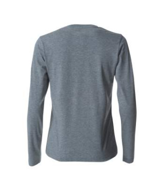 Basic-T L/S Women, grey melange - Clique (2)