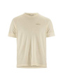 Wool SS Tee M, Buff/Melange