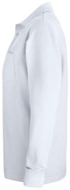 Basic Polo Pocket L/S, white – Clique (3)