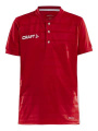 Pro Control Button Jersey Jr, Bright Red/White