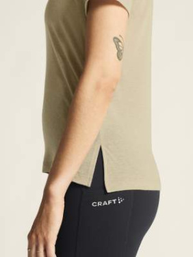 Wool SS Tee W, Hay/Melange - Craft (3)