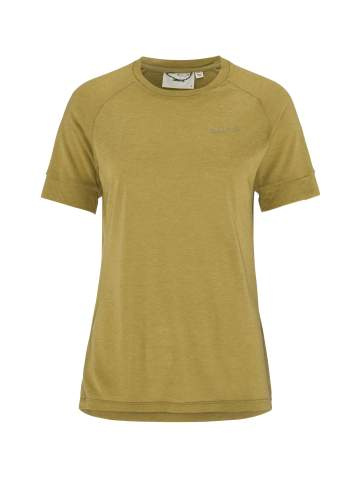Wool SS Tee W, Khaki Melange - Craft (1)