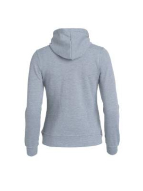 Basic Hoody Full Zip Women, grey melange - Clique (2)