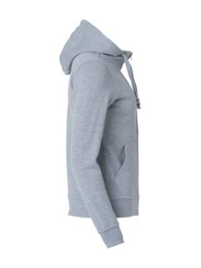 Basic Hoody Full Zip Women, grey melange - Clique (4)