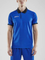 Pro Control Poloshirt M, Bright Red/Navy