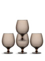Billi beer glass rPET, 4-pcs, Brown