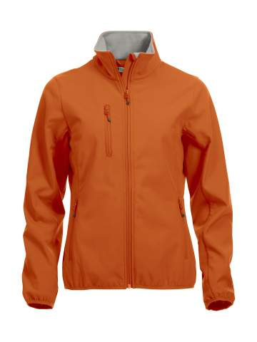 Basic Softshell Jacket Ladies, blood orange – Clique (1)
