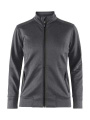 Noble Zip Jacket W, Darkgrey melange