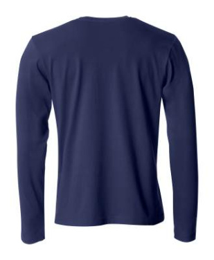 Basic-T L/S, dark navy - Clique (2)
