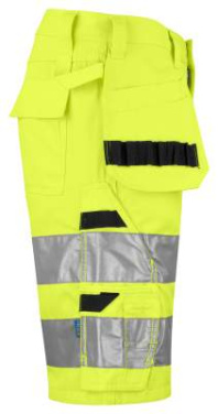 6535 SHORTS EN ISO 20471 Class 2/1, Yellow/Black – ProJob (4)