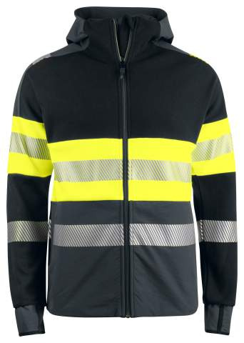 6122 TECHNICAL HOOD JACKET EN ISO 20471 CLASS 1, Yellow/Black – ProJob (1)