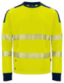 6108 SWEATSHIRT EN ISO 20471 CLASS 3/2, Yellow/Navy