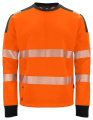 6108 SWEATSHIRT EN ISO 20471 CLASS 3/2, Orange/Black