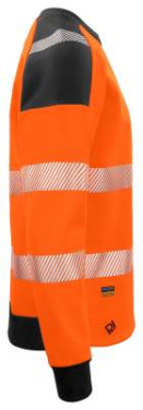 6108 SWEATSHIRT EN ISO 20471 CLASS 3/2, Orange/Black – ProJob (3)