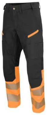 6528 SERVICE PANT STRETCH EN ISO 20471 CLASS 1, Orange/Black – ProJob (4)