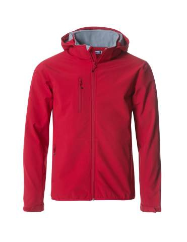 Basic Hoody Softshell, red – Clique (1)