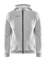 CORE Soul Full Zip Hood M, Grey Melange