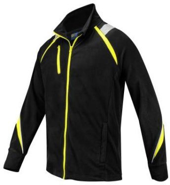 2328 MICROFLEECE JACKET, Black/Yellow – ProJob (2)