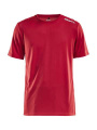 Rush SS Tee M, Bright Red