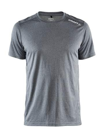Rush SS Tee M, Dk Grey Melange - Craft