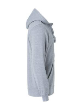 Basic Hoody Full Zip, grey melange – Clique (4)