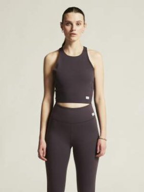 Collective Cropped Singlet W, Dk Plum - Craft (3)
