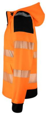 6110 HOOD JACKET EN ISO 20471 CLASS 3/2, Orange/Black – ProJob (4)
