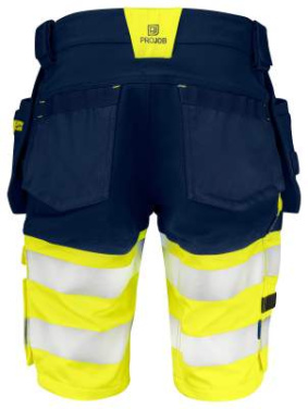 6580 SHORTS EN ISO 20471 CLASS 1, Yellow/navy – ProJob (4)