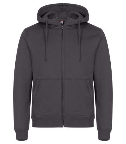 Miami Hoody Full Zip, Metal Grey – Clique (1)