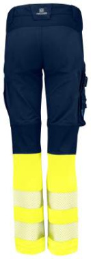 6538 SERVICE PANT STRETCH WOMEN´S EN ISO 20471 CLASS 1, Yellow/Navy - ProJob (2)