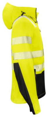 6416 SHELLJACKET EN ISO 20471 CLASS 3/2, Yellow/Black – ProJob (4)