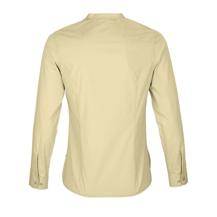 BART WOMEN MAO COLLAR SHIRT, Beige, S, product image (1)