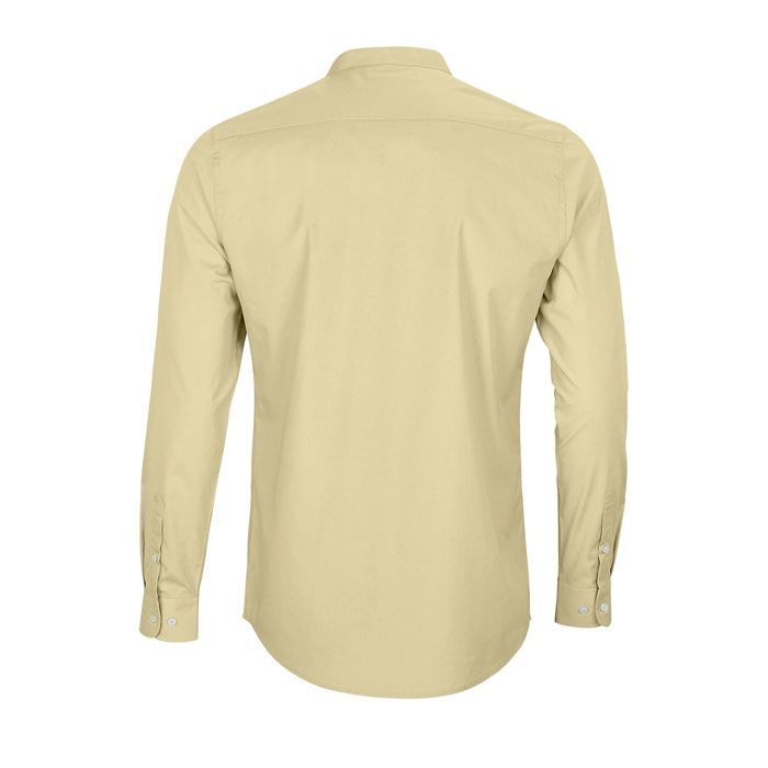 BART MEN MAO COLLAR SHIRT, Beige, 4XL, product image (1)