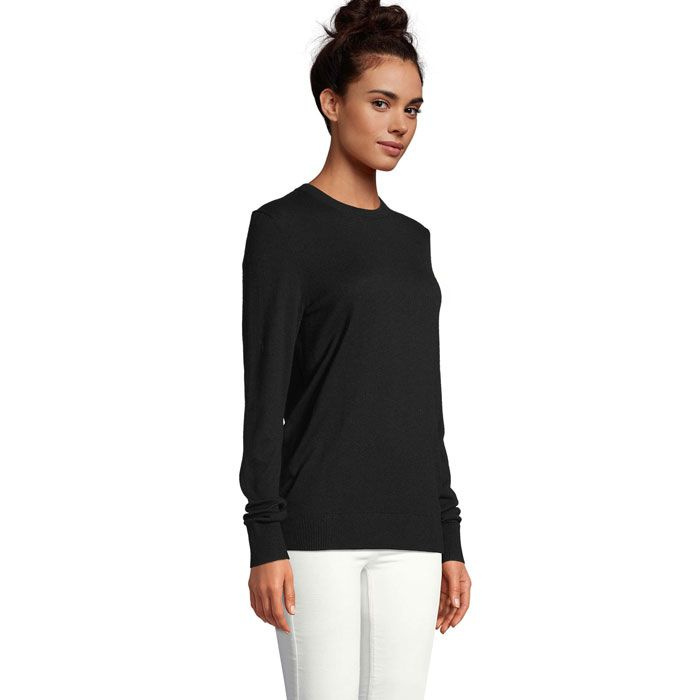 STUART WOMEN SWEATER, Deep Black, S, product image (1)
