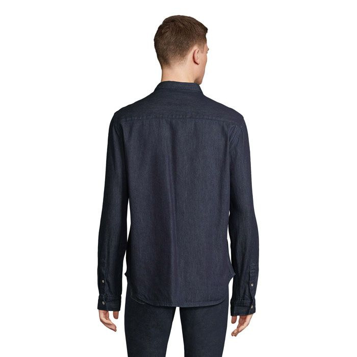 BENNETT MEN DENIM SHIRT, Brut Denim, 4XL, product image (1)