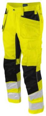 6570 WAISTPANT STRETCH EN ISO 20471 CLASS 2, Yellow/Black - ProJob (2)