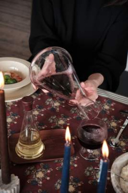 Gurken wine carafe - Sagaform, Clear/Dark red (4)