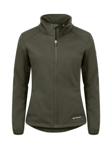 Oak Harbor Softshell Jacket Women, Ivy Green - Cutter & Buck (1)