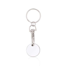 Shopping trolley coin keyring Euromarket